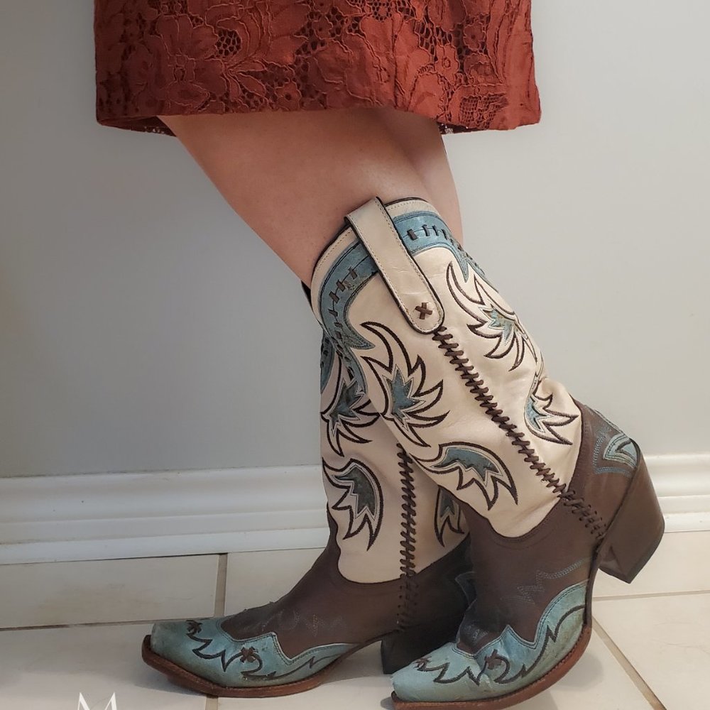 Tony Lama Western Boots - Brown Espresso Cassidy